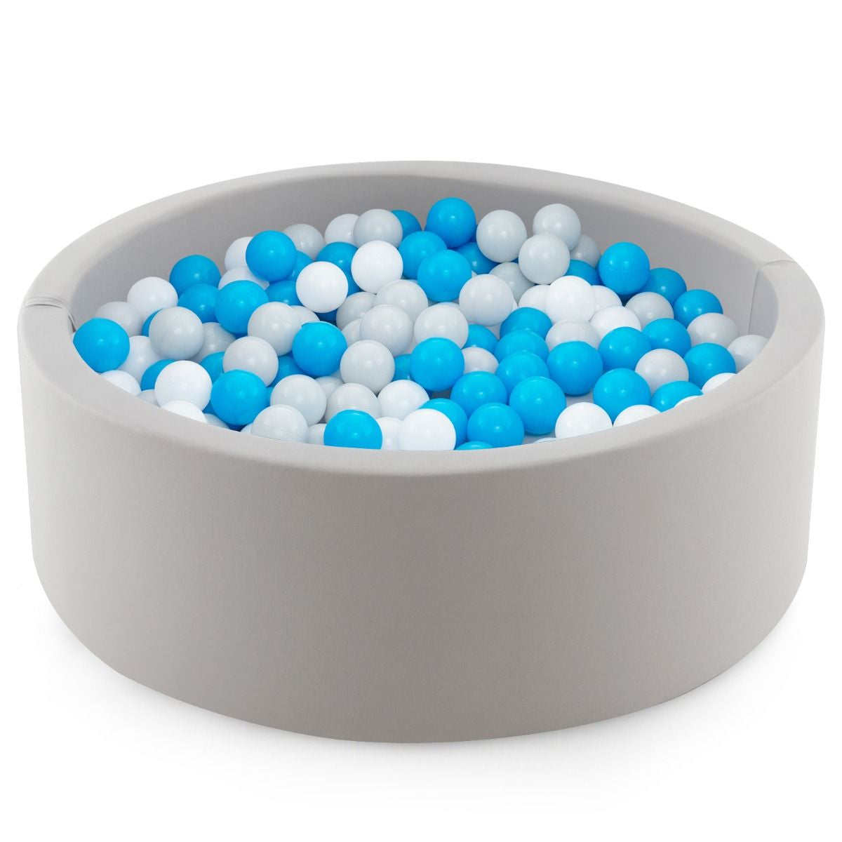 90 X 30Cm Soft round Ball Pool for Toddlers and Baby with 200 Ocean Balls and Storage Bag