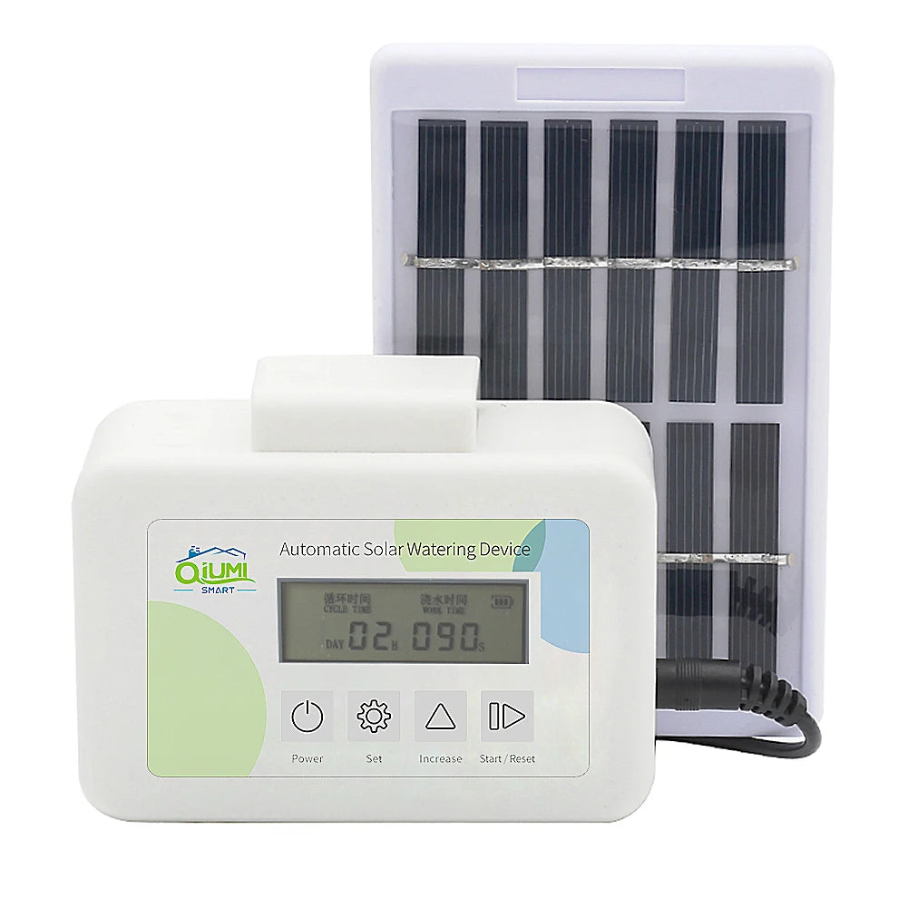 Garden Water Controller, Lawn, Garden Flowers, Balcony Watering Controller Smart Irrigation for Home Garden Solar Power