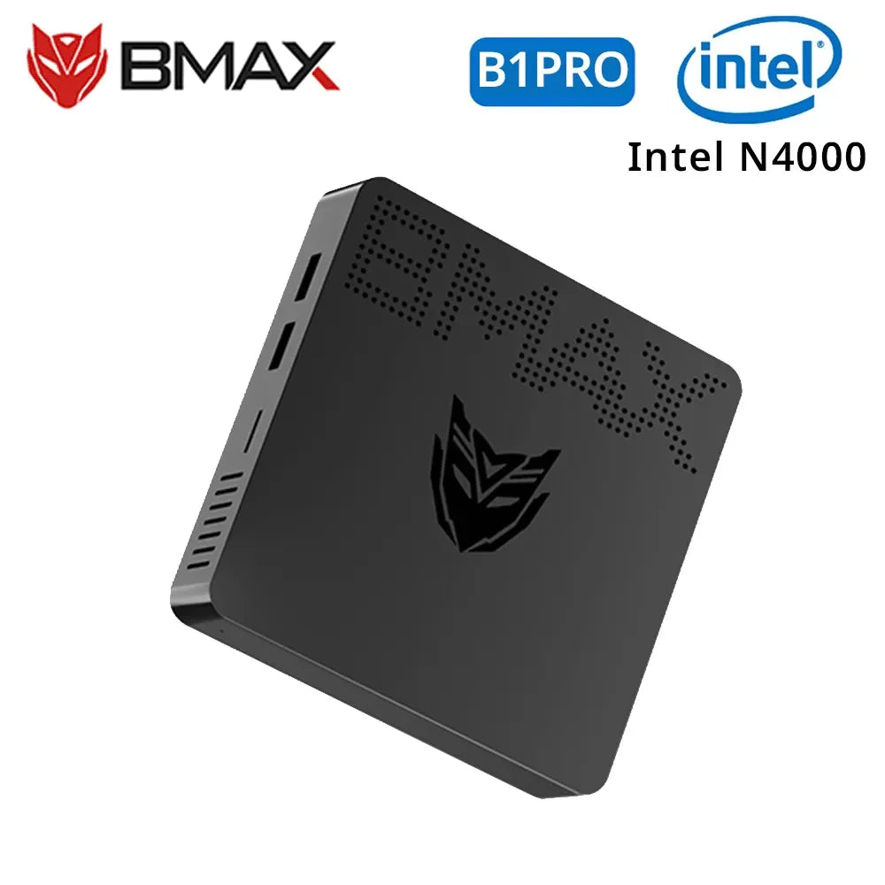 Mini PC B1PRO Windows 11 8GB RAM 128GB ROM Intel N4000 M.2 Slot Computer Dual-Band Wifi HDMI VGA Bluetooth Mini PC