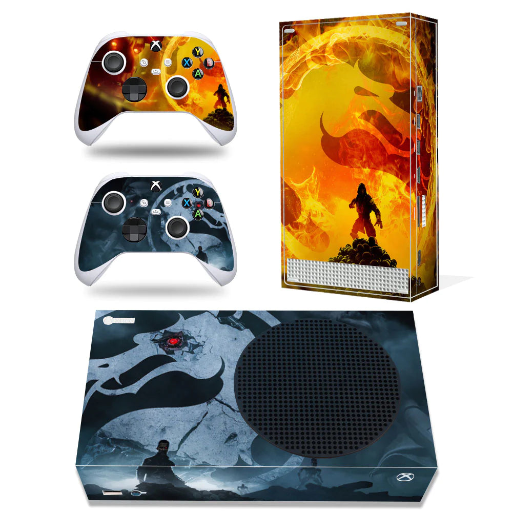 GAMEGENIXX Skin Sticker Duel Game Removable Cover PVC Vinyl for Xbox Series S Console and 2 Controllers