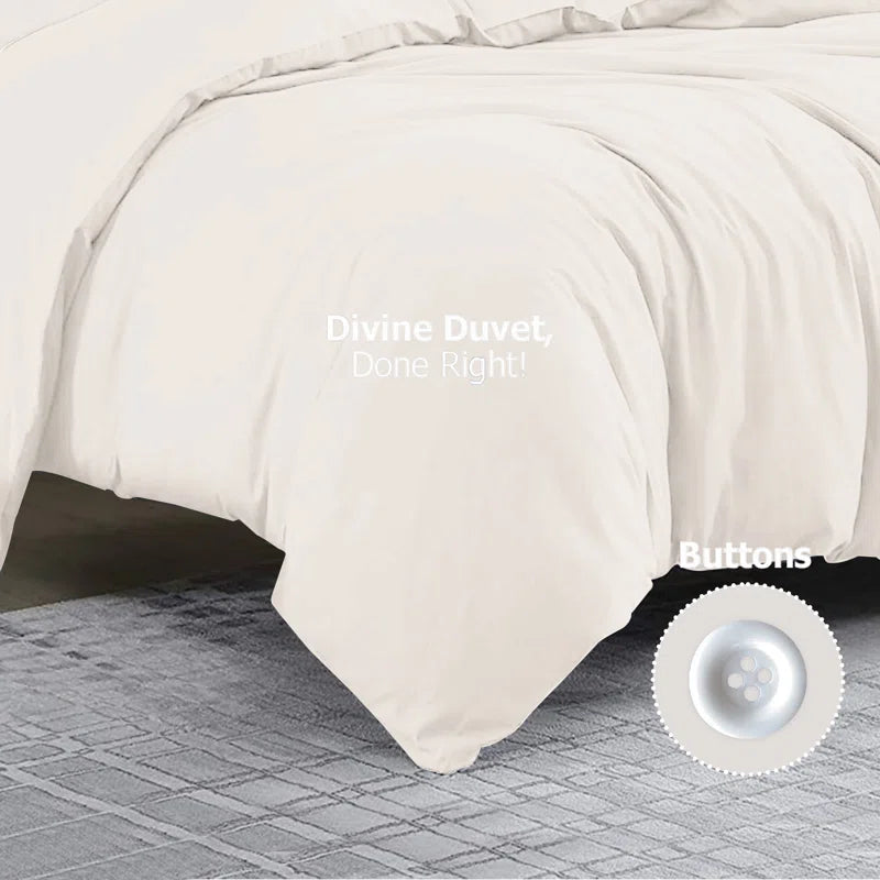 Klarita Polyester Solid Colour [EU ONLY] Duvet Cover Set with Pillowcases