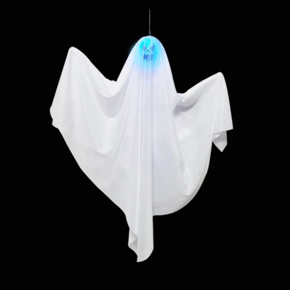 65*60Cm Halloween Ghost Hanging Decorations Halloween Hanging Light up White Flying Ghosts Tree Window Wall Scary Ornament