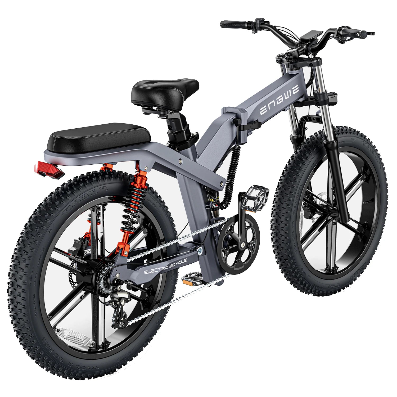 [UK DIRECT]  X26 19.2Ah+10Ah Dual Batteries 1000W Folding Electric Bike 26*4.0 Inch Fat Tire 120-150Km Mileage Range E Bike for Mountain Snowfield Road Triple Suspension System Dual Oil Disc Brake for All-Terrain Roads Mountain E-Bike