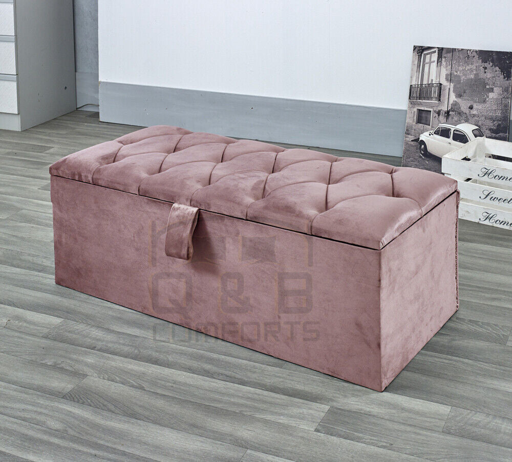 Ottoman Storage Upholstered Blanket Box