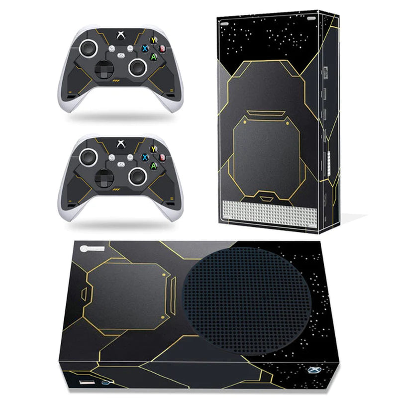 GAMEGENIXX Skin Sticker Duel Game Removable Cover PVC Vinyl for Xbox Series S Console and 2 Controllers