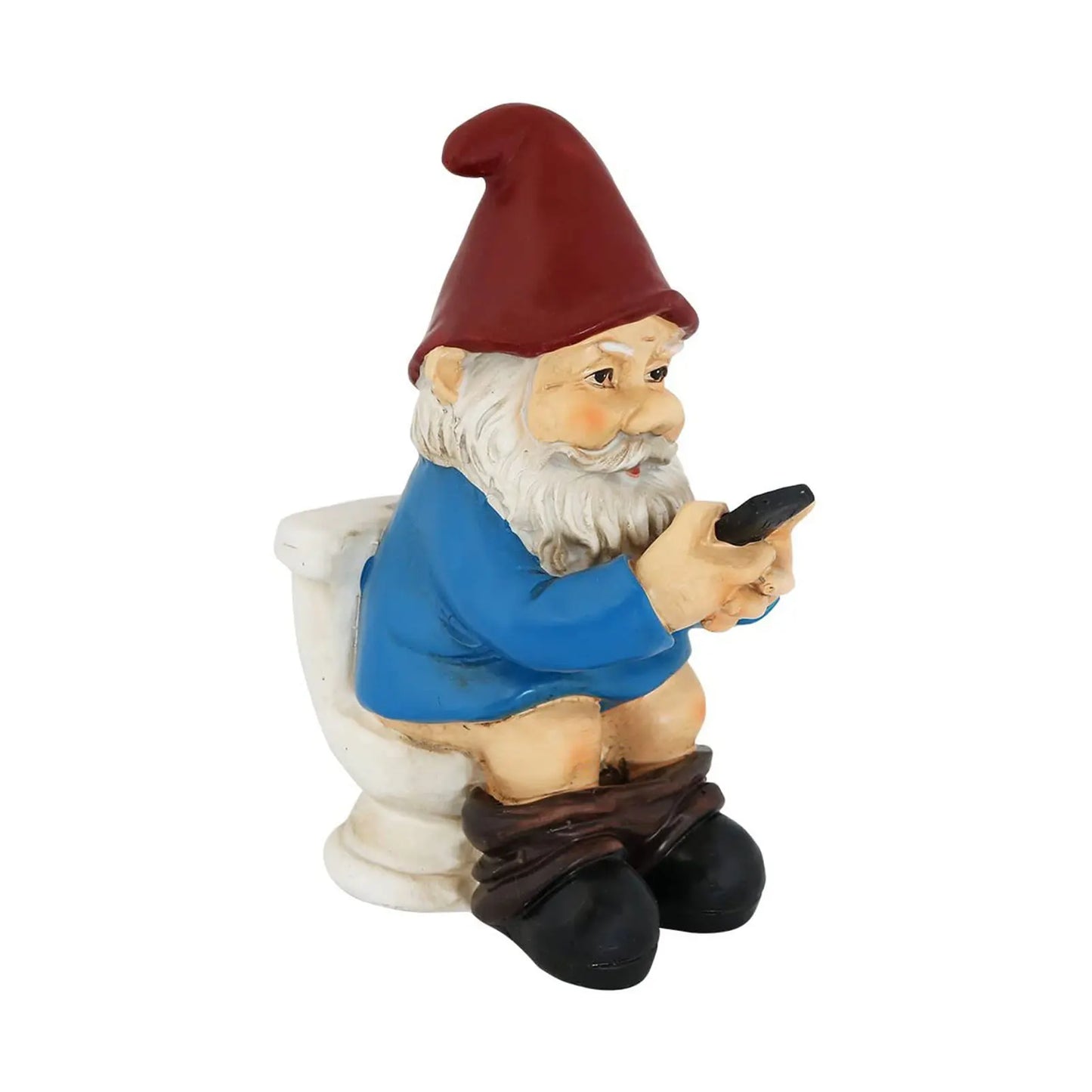 Funny Resin Figurines Garden Gnome White Beard Dwarf Garden Decoration Statue Gnome Decoration Villa Home Figurines Decoartion