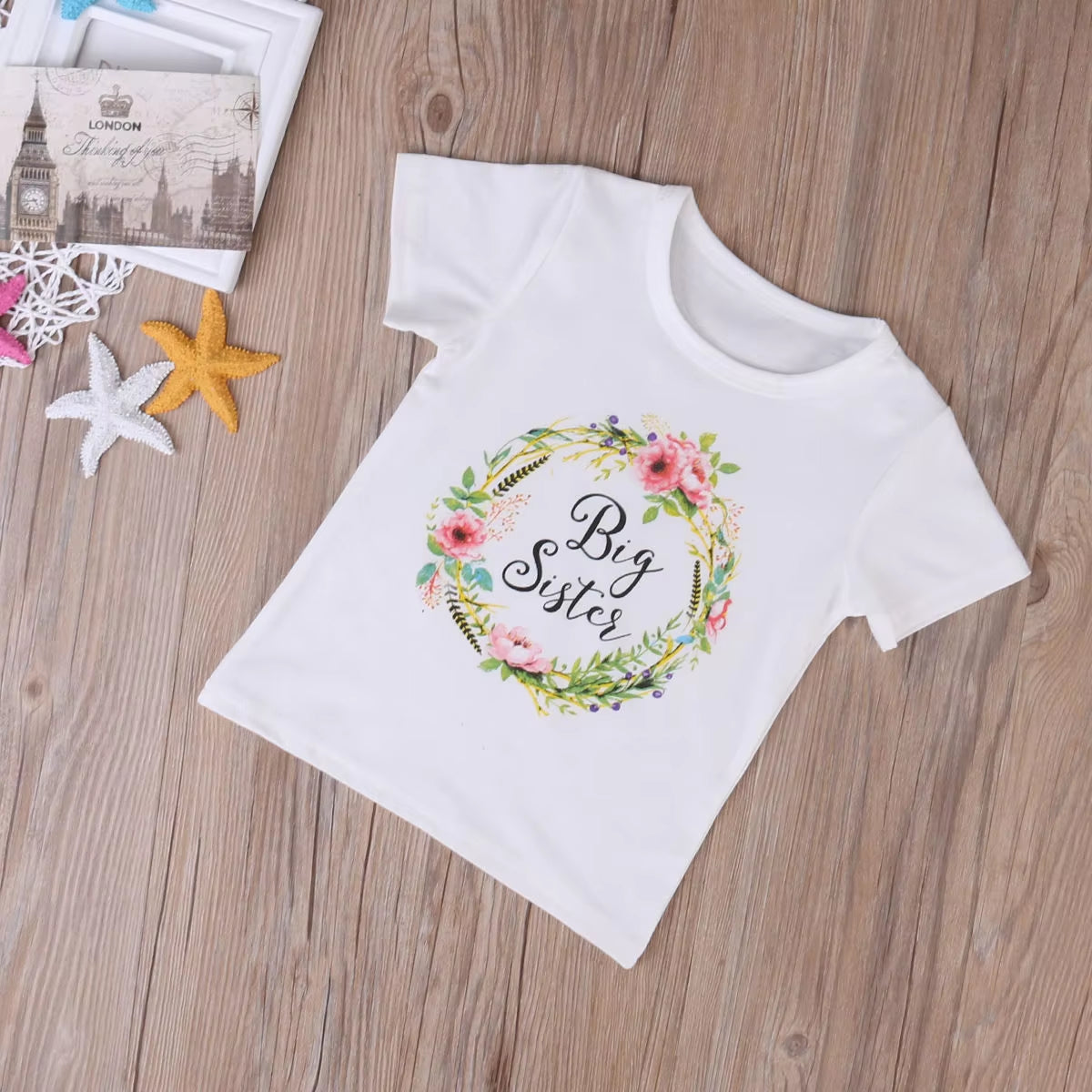 Baby Clothes Summer Baby Kids Girls Little Big Sister Match Clothes Jumpsuit Romper Outfits T-Shirt Family Matching Outfits