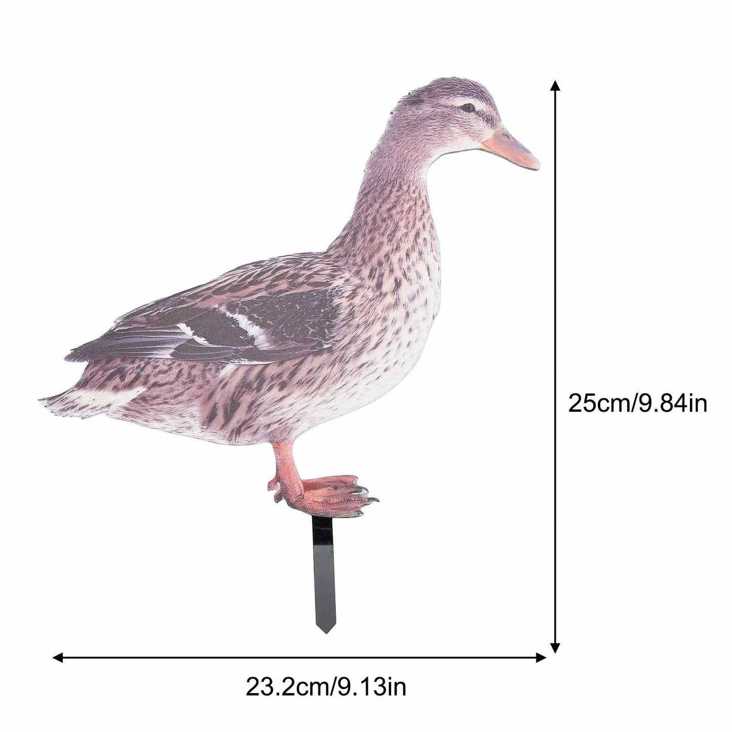 1Pcs Acrylic Duck Garden Stake Garden Decoration Chicken Garden Figures Yard Garden Statue Decor Outdoor Lawn Decor Decoration