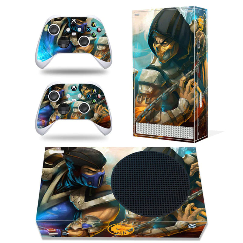 GAMEGENIXX Skin Sticker Duel Game Removable Cover PVC Vinyl for Xbox Series S Console and 2 Controllers