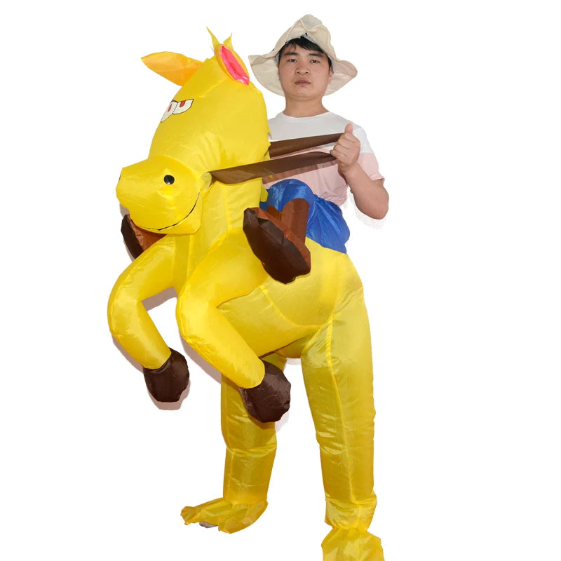 Inflatable Costume Green Dinosaur Sumo Adult Kids Funny Party Fancy Dress Boys Girls Cosplay Halloween Holiday Mascot