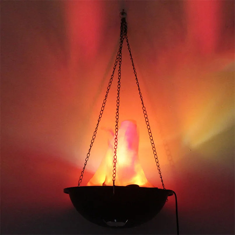 Halloween Decoration Simulation Fake Flame Fire Basin Decoracion De Halloween Party Horror Accessories Electric Festival Props