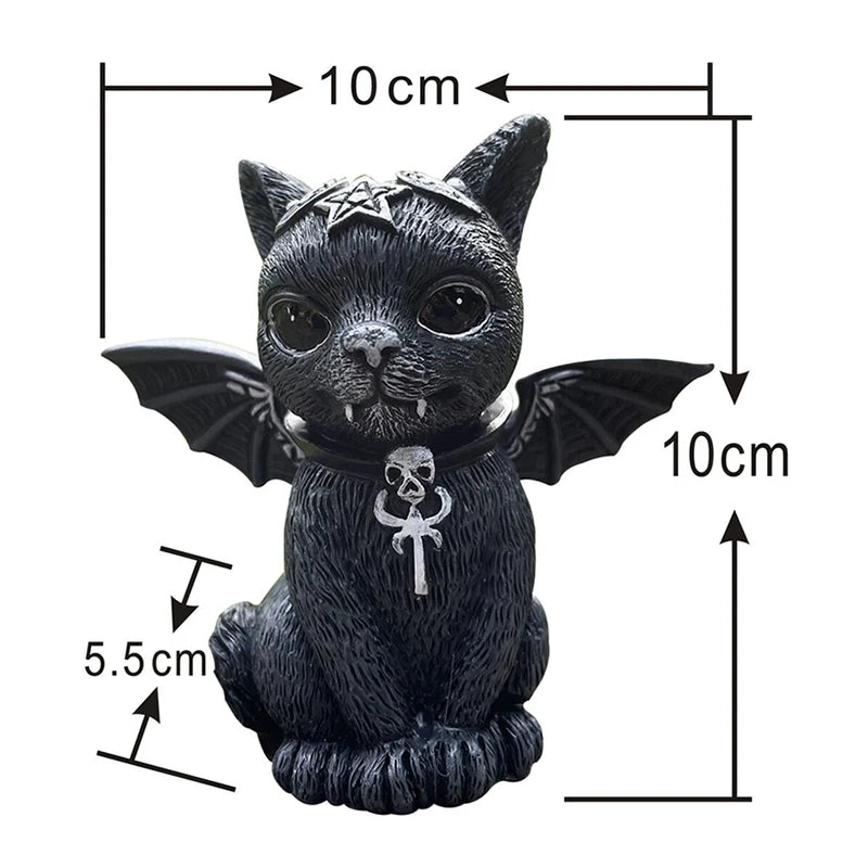 Cat Lawn Resin Desktop Ornament Funny Outdoor Garden Statue Figurine Halloween Decor Garden Decor Outdoor Decor Garden