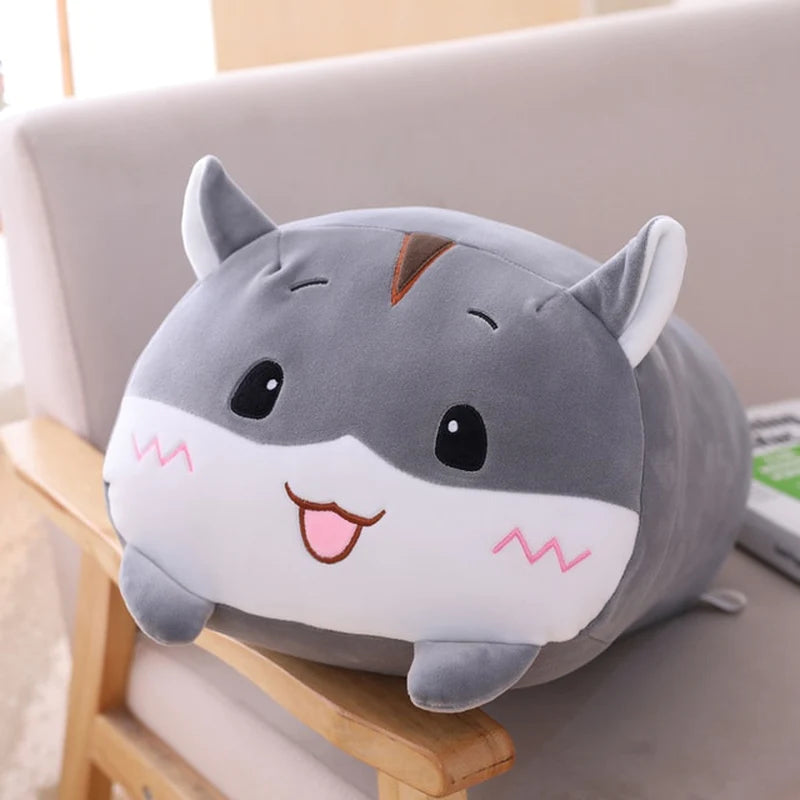 18-28CM Soft Animal Cartoon Pillow Cushion Cute Fat Dog Cat Totoro Penguin Pig Frog Plush Toy Stuffed Lovely Kids Birthyday Gift