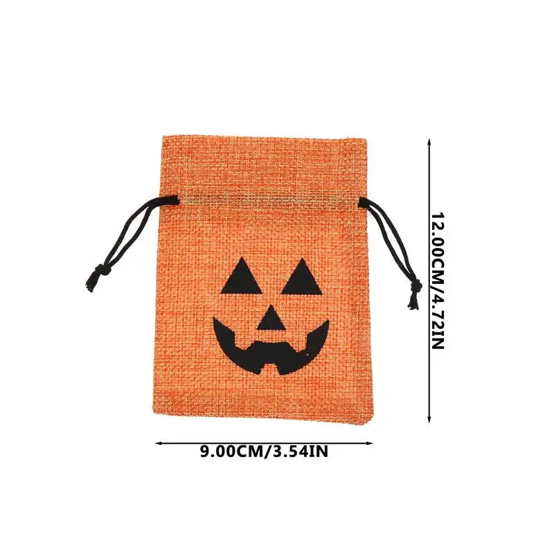 25Pcs Halloween Drawstring Bag Storage Pouch Gifts Bag Halloween Candy Bag for Halloween for Party Home Candies