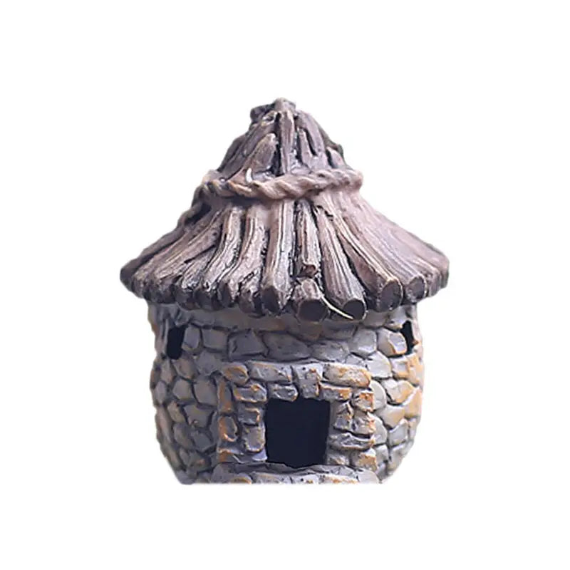 Cute Village House Miniature Garden Mini Craft Figurine Plant Pot Garden Ornament Miniature Fairy Garden Decor DIY