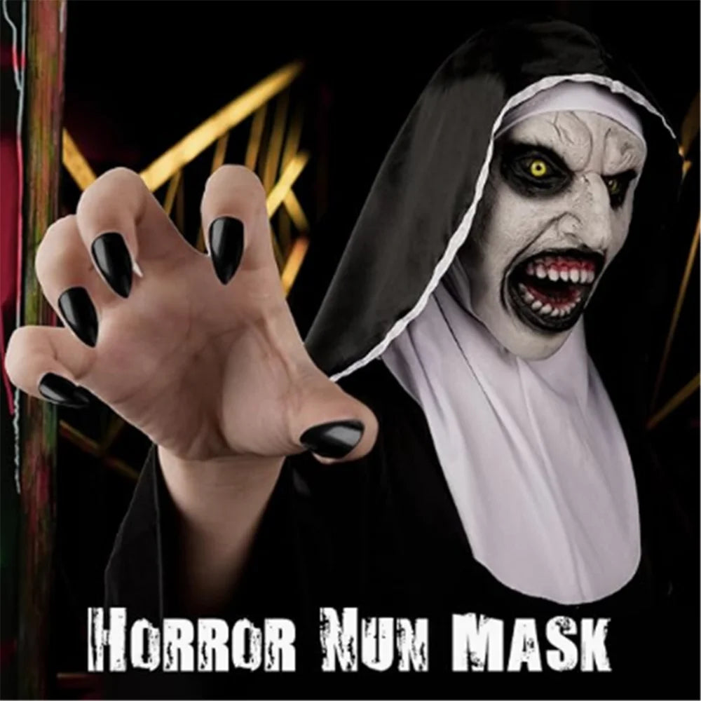 Horror Nun Mask Costume Props for Cosplay