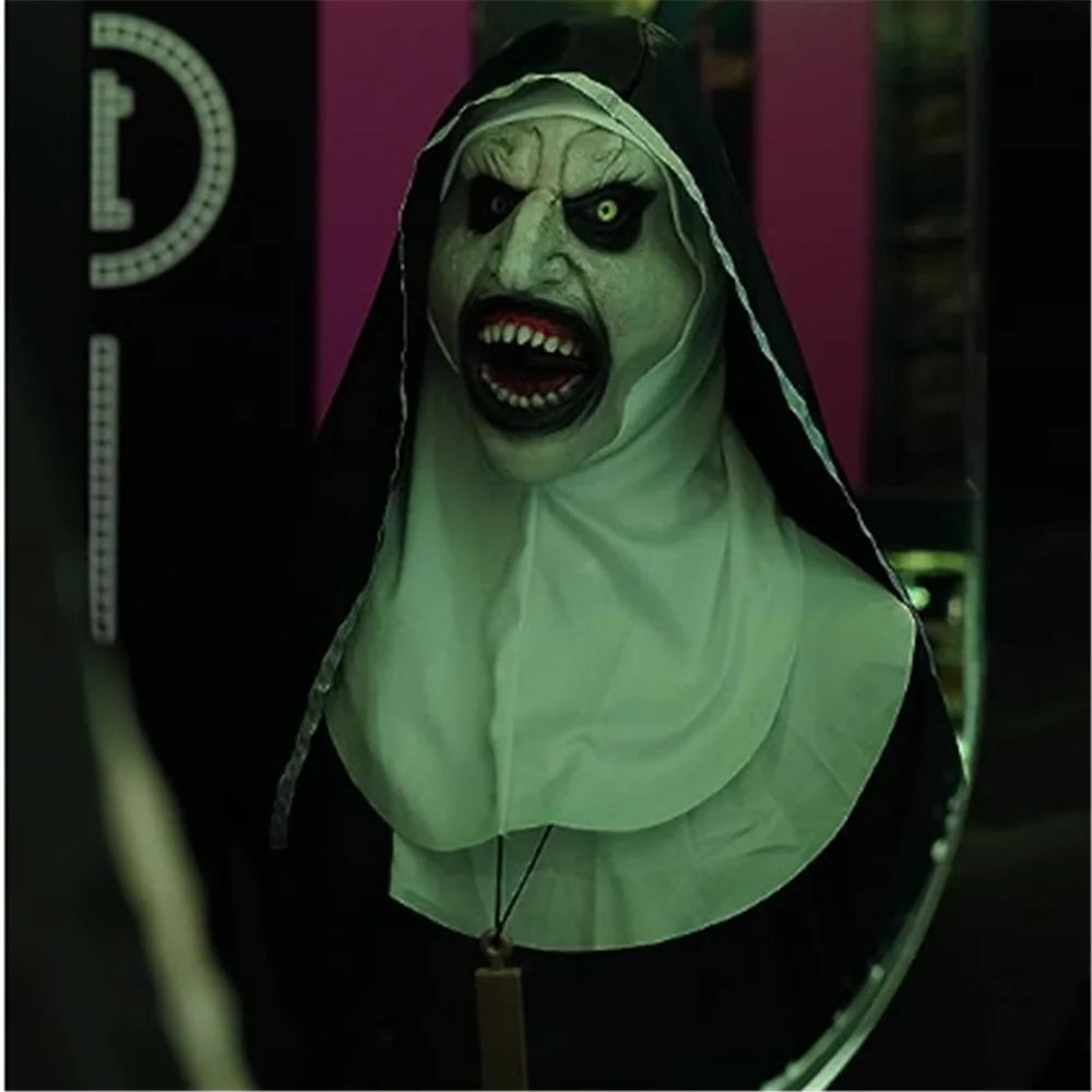 Horror Nun Mask Costume Props for Cosplay