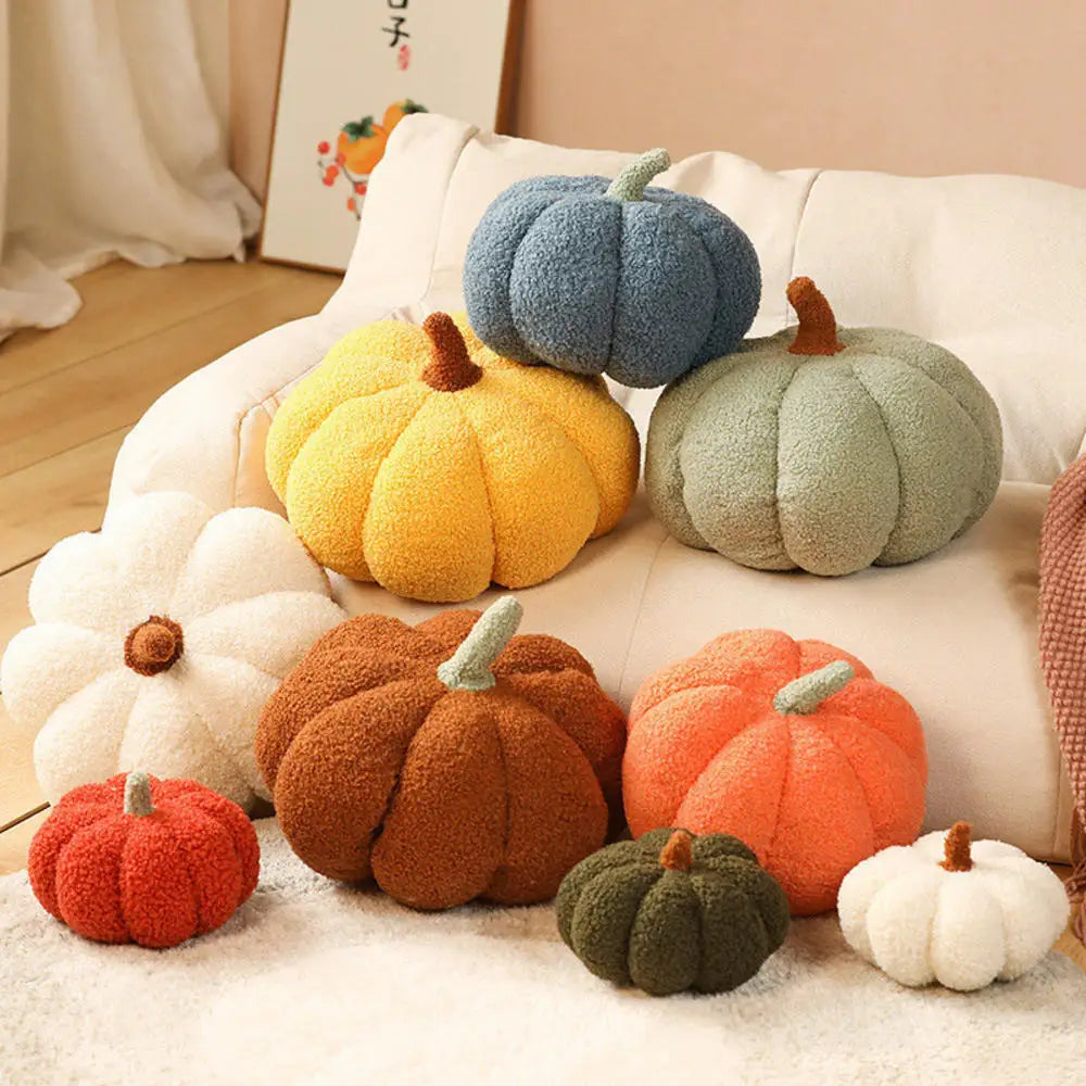 Pumpkin Throw Pillow Plush Soft Cushiontoy