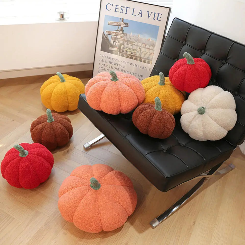 Pumpkin Throw Pillow Plush Soft Cushiontoy