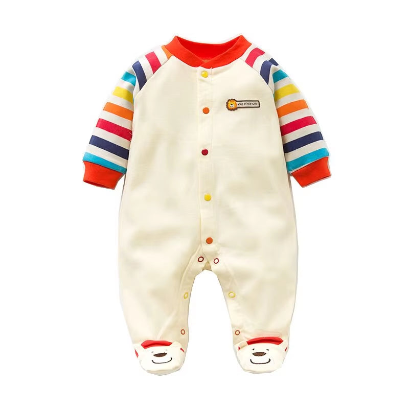 2022 Spring Autumn Baby Romper 100% Cotton Newborn Baby Clothes Long Sleeve Baby Girl Clothing Cartoon Jumpsuit Infant Clothes