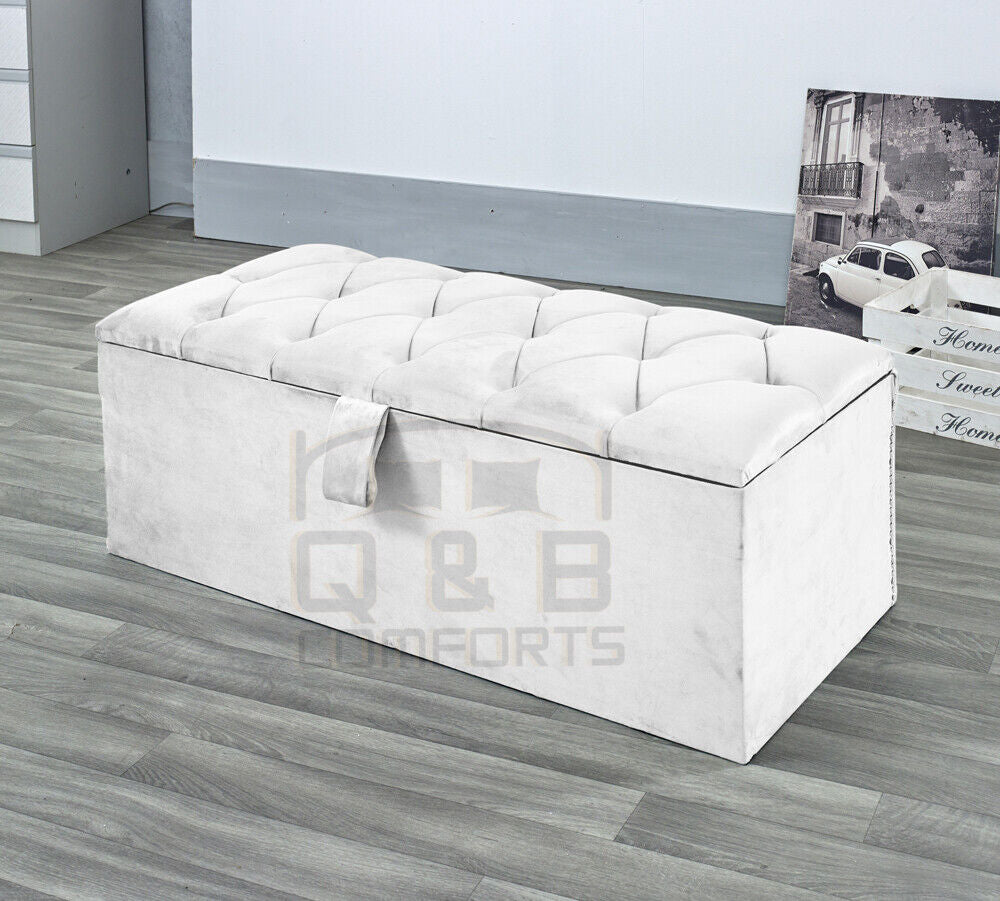 Ottoman Storage Upholstered Blanket Box