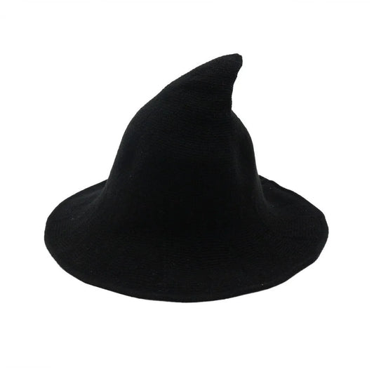 Halloween Knit Wool Wizard Hat Adult Kids Witch Caps Halloween Holiday Costume Props Festival Party Hat Halloween Decoration 할로윈