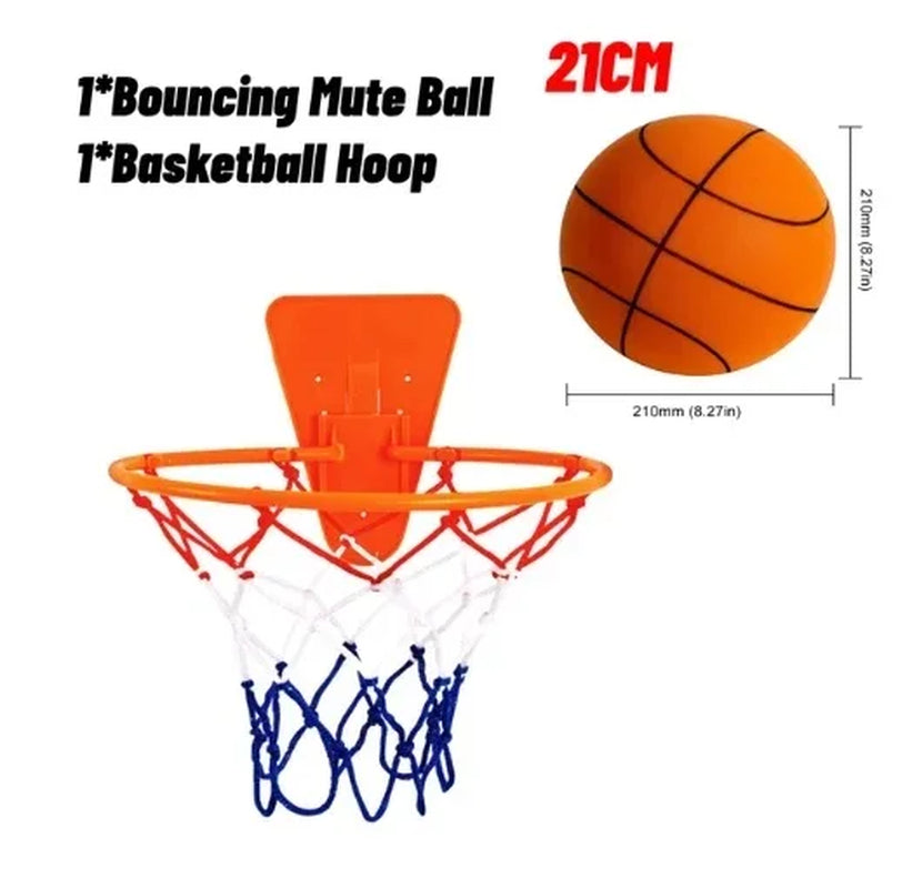 Bouncing Mute Ball Indoor Silent Basketball 24Cm Foam Basketball Silent Soft Ball Air Bounce Basket Ball Size 3/5/7 Sports Toy