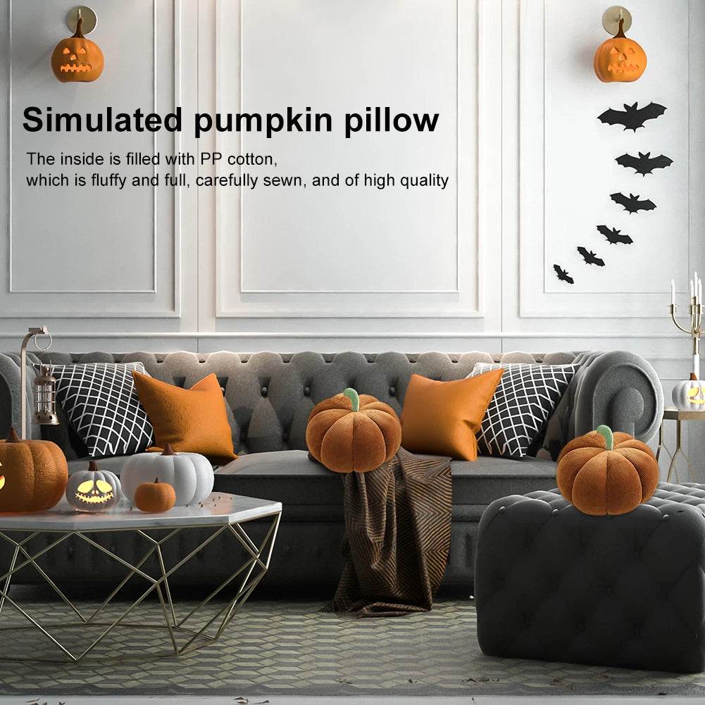 Fluffy Pumpkin Pillow Plush