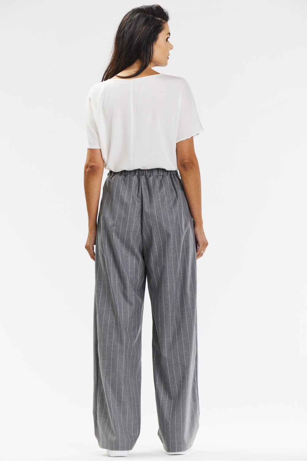 grey - Women trousers model 200564 awama