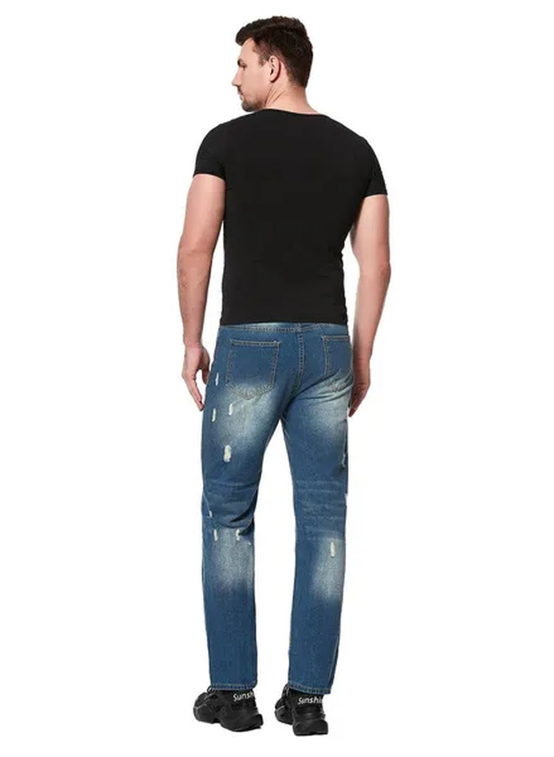 2023 Spring Fashion New Street Fashion Slim Fit Denim Pants Casual Street Style Jeans for Men, Streetwear Jeans