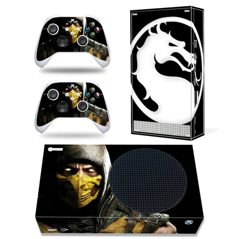 GAMEGENIXX Skin Sticker Duel Game Removable Cover PVC Vinyl for Xbox Series S Console and 2 Controllers