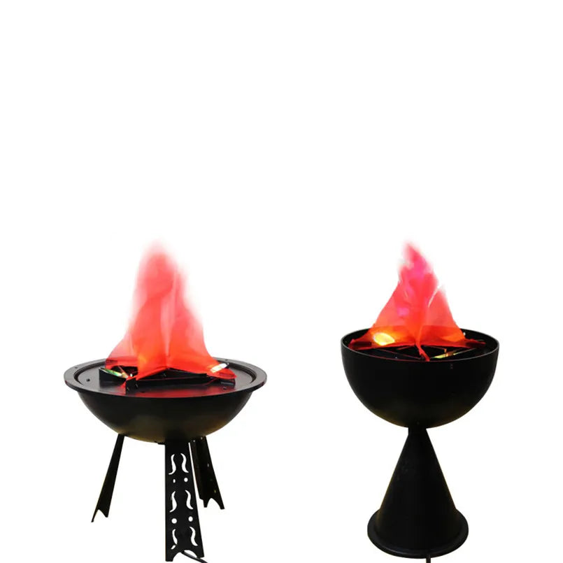 Halloween Decoration Simulation Fake Flame Fire Basin Decoracion De Halloween Party Horror Accessories Electric Festival Props