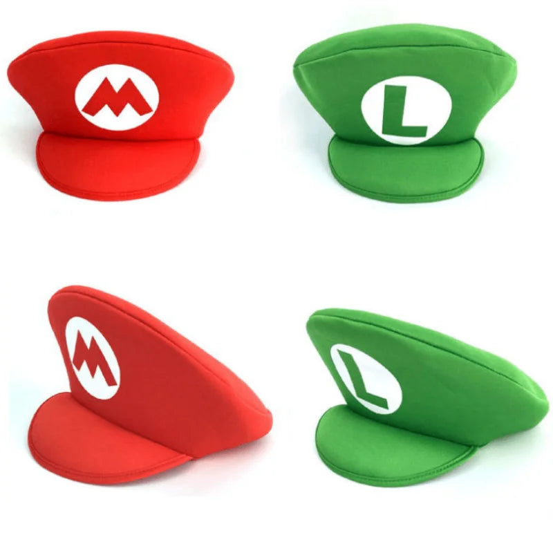 Anime Game Super Luigi Brothers Cosplay Hat Adult Children Halloween Costume Accessories Props