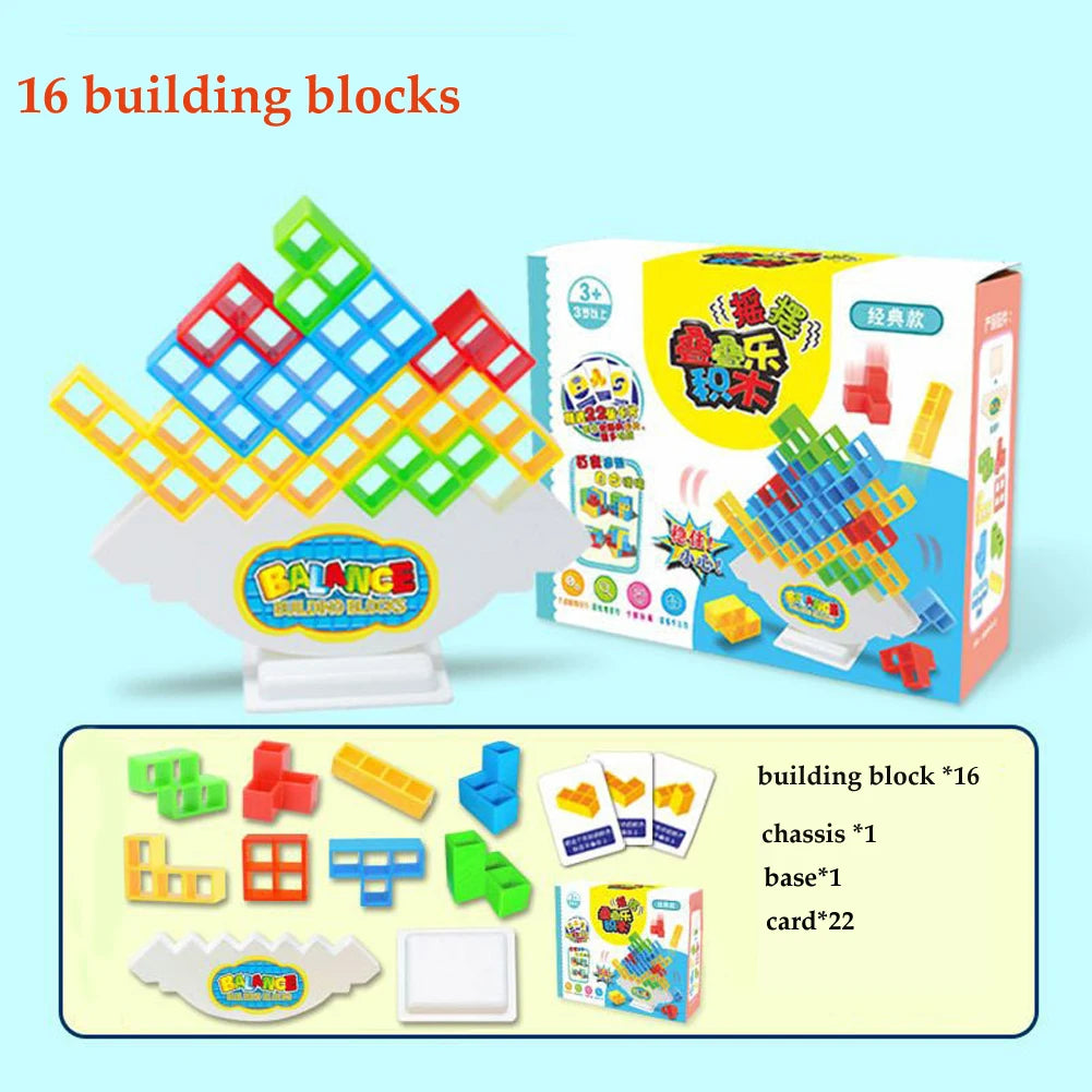 Balance Stacking Board Games Kids Adults Tower Block Toys for Family Parties Travel Games Boys Girls Puzzle Buliding Blocks Toy