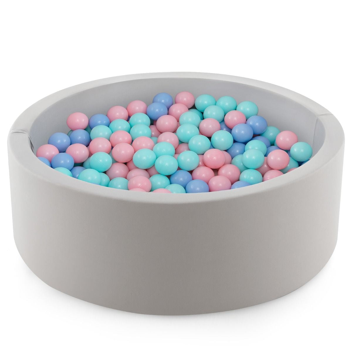 90 X 30Cm Soft round Ball Pool for Toddlers and Baby with 200 Ocean Balls and Storage Bag