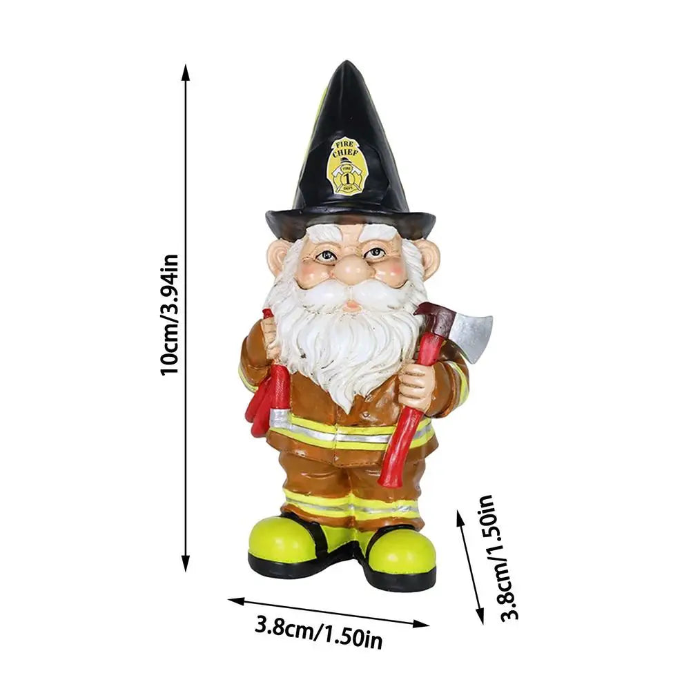 Funny Resin Figurines Garden Gnome White Beard Dwarf Garden Decoration Statue Gnome Decoration Villa Home Figurines Decoartion