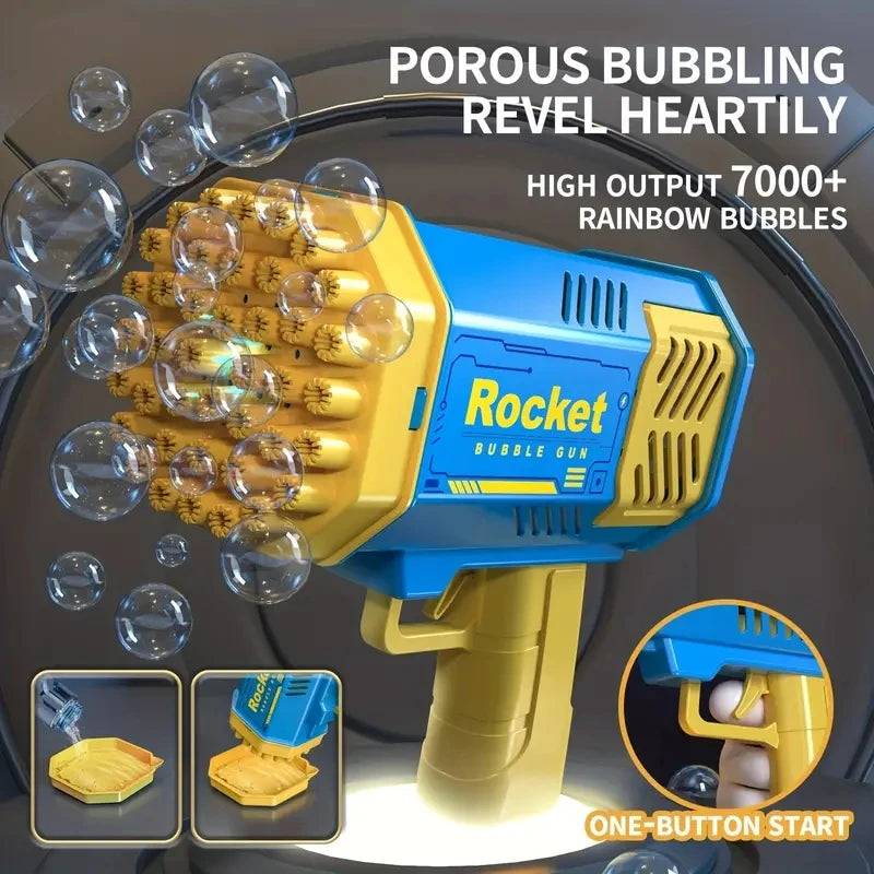 40 Hole Bubble Machine Fully Automatic Bubble Blowing Light Outdoor Bubble Machine without Battery without Bubble Water