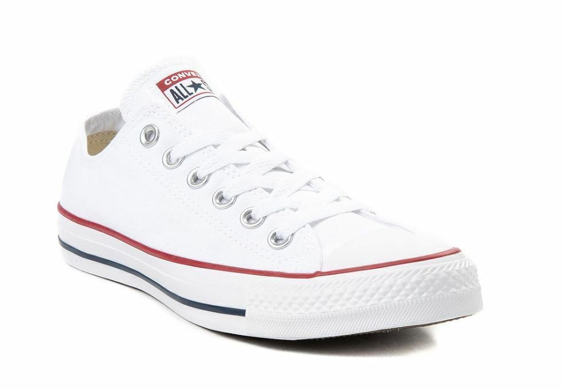 Converse All Star OX Chuck Taylor Women & Mens Canvas Trainers - Optical White