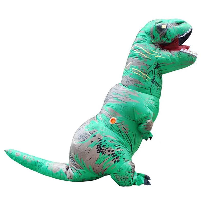 Inflatable Costume Green Dinosaur Sumo Adult Kids Funny Party Fancy Dress Boys Girls Cosplay Halloween Holiday Mascot