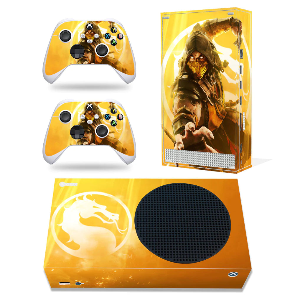 GAMEGENIXX Skin Sticker Duel Game Removable Cover PVC Vinyl for Xbox Series S Console and 2 Controllers