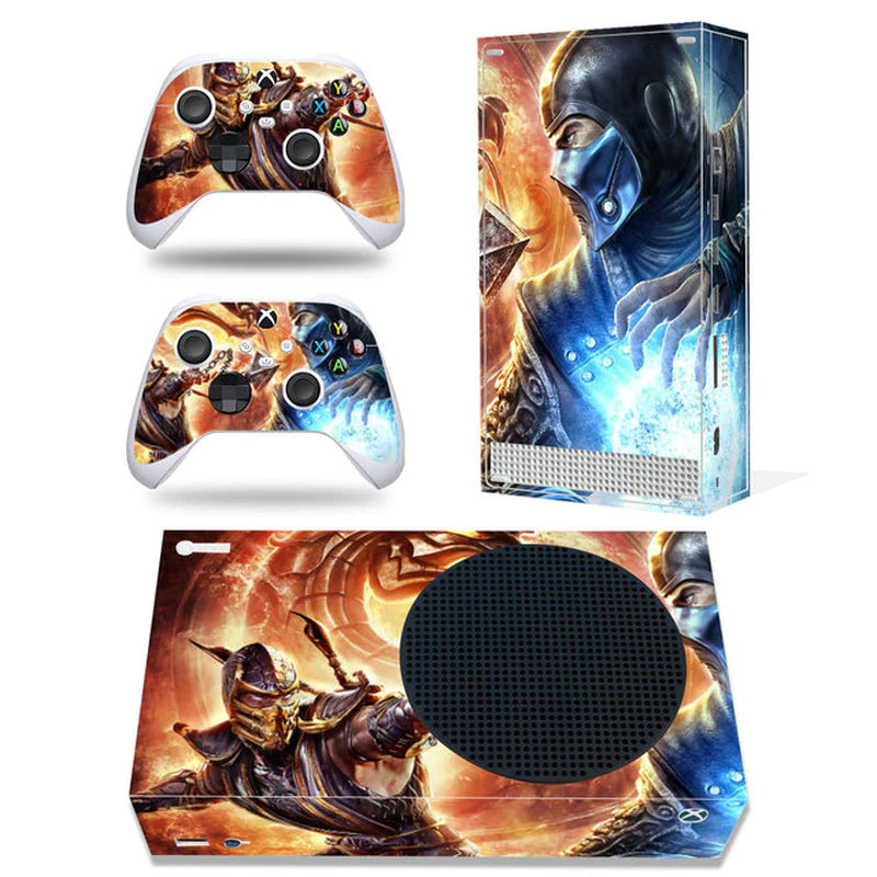 GAMEGENIXX Skin Sticker Duel Game Removable Cover PVC Vinyl for Xbox Series S Console and 2 Controllers