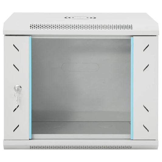 vidaXL 9U Wall Mounted Network Cabinet 19" IP20 53x40x45 cm