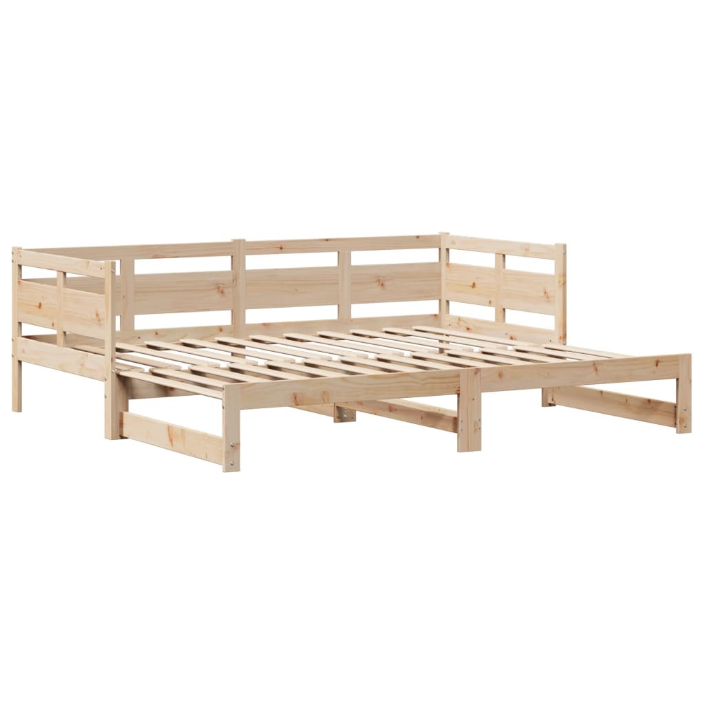 vidaXL Daybed with Trundle and Drawers without Mattress 80x200 cm