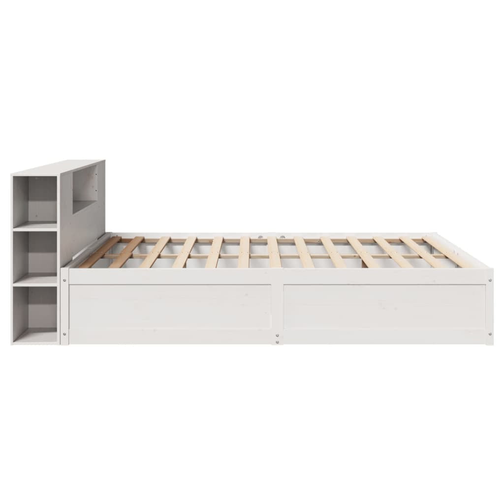 vidaXL Bed Frame without Mattress White 200x200 cm Solid Wood Pine