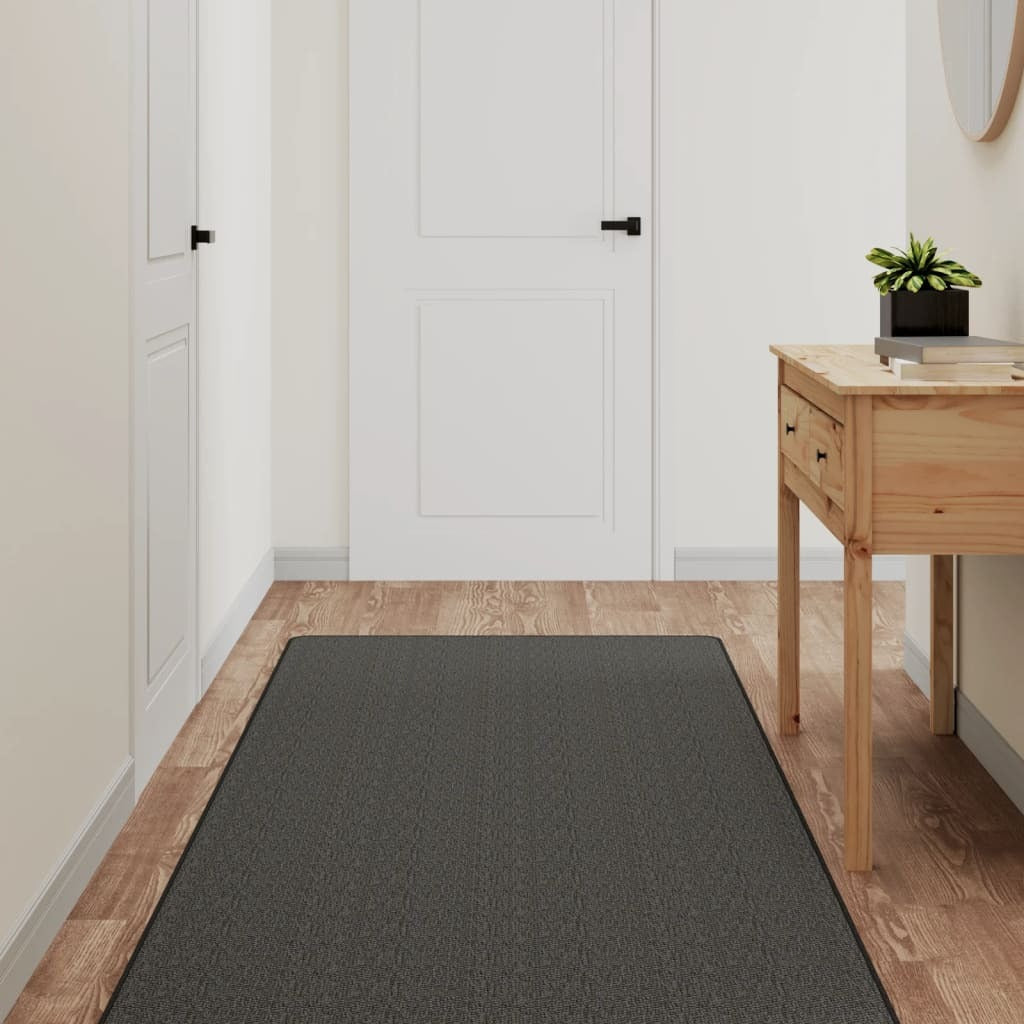 vidaXL Carpet Runner Sisal Look Anthracite 80x300 cm