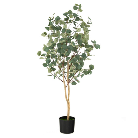 1.4/1.65 M Artificial Eucalyptus Tree with Silver Dollar Leaves