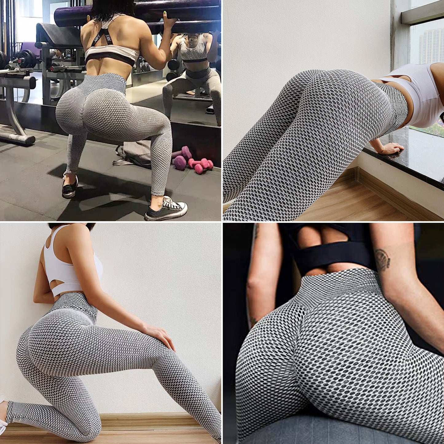 TIK Tok Leggings Women Butt Lifting Workout Tights plus Size Sports High Waist Yoga Pants