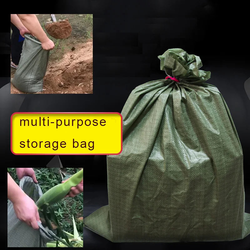 120L-500L Large Capacity Garden Bag Reusable Leaf Sack Trash Can Foldable Garden Garbage Waste Collection Container Storage Bag