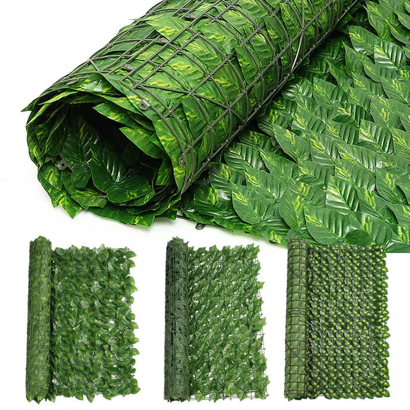 Artificial Ivy Leaf Balcony Screen Fences for Garden Privacy Garden Ornaments Plastic Garden Border Yard and Garden Home Decor