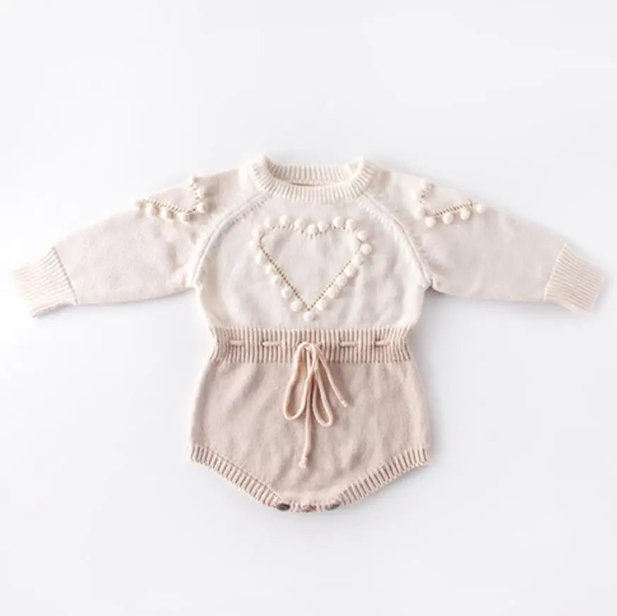 Spring Baby Clothes Girls Romper Autumn Long Sleeve Baby Girl Knit Hollow Out Rompers Baby Jumpsuit Baby Clothes